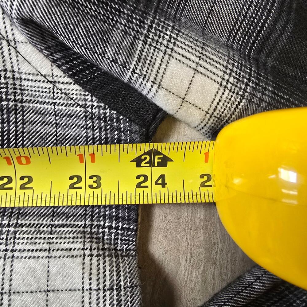 DIXXON FLANNEL CO The Imperial D-Tech Flannel Mens Size Large Tall Black White - Picture 2 of 6